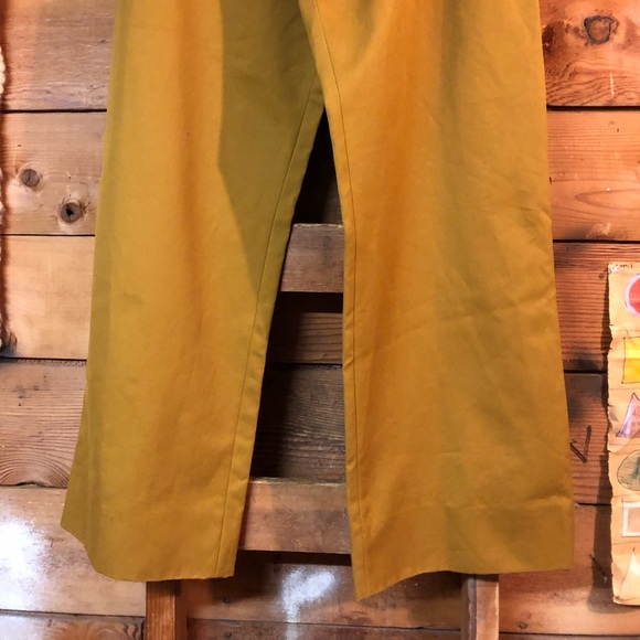 KOTN 100% Cotton XXL Drawstring Pants Mustard Brown Women’s Wide Leg High Rise - Picture 5 of 16